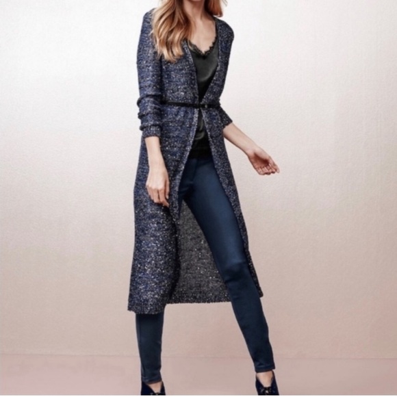 WHITE HOUSE BLACK MARKET Sequin Duster - Picture 1 of 8